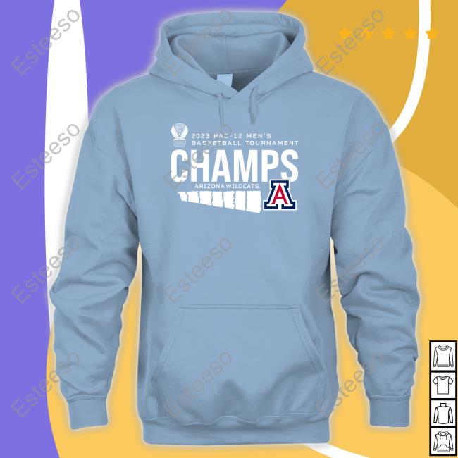 Arizona Wildcats 2023 Pac-12 Basketball Conference Tournament Champions Shirt