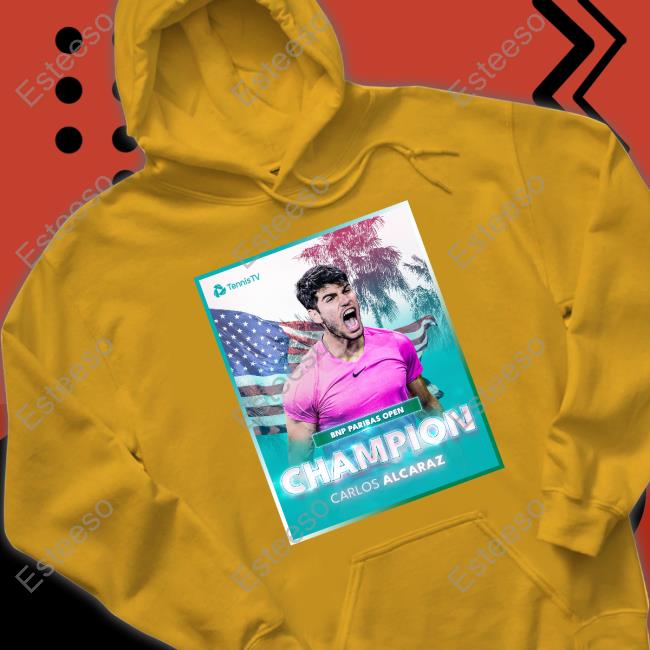 Bnp Paribas Open Champion Carlos Alcaraz Tee Shirt