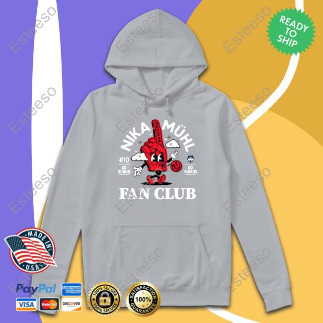Uconnwbb Nika Muhl Fan Club Tee Shirt