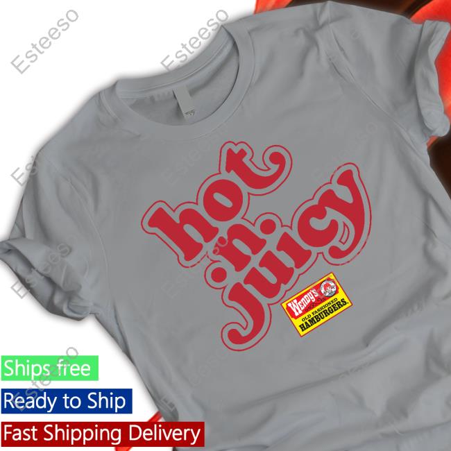 Hot N Juicy Wendy's Old Fashioned Hamburgers Official Shirt