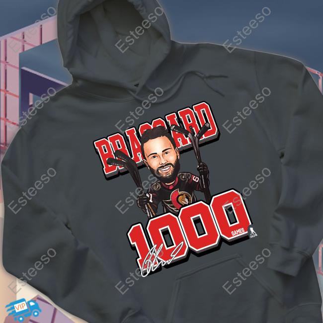 Ottawa Senators Derick Brassard 1000 Games Hoodie