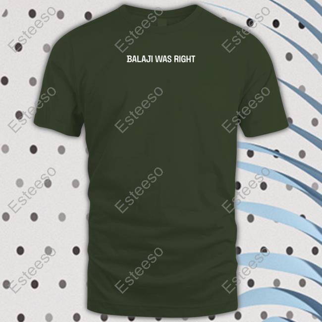 Balaji Was Right Shirt Balaji Was Right Shirt