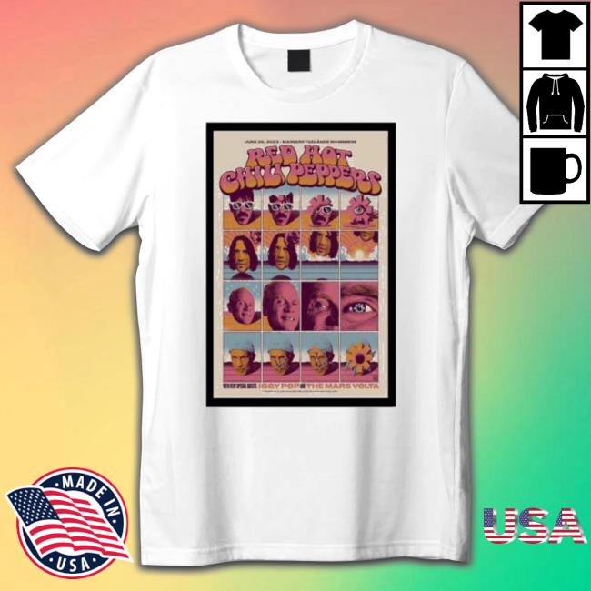 Red Hot Chili Peppers Tour Mannheim, Germany 2023 Poster shirt