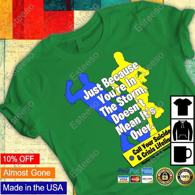 Flimfloomvevo Just Because You're In The Storm Doesn't Mean It's Over Hoodie Flimfloomvevo Just Because You're In The Storm Doesn't Mean It's Over Hoodie