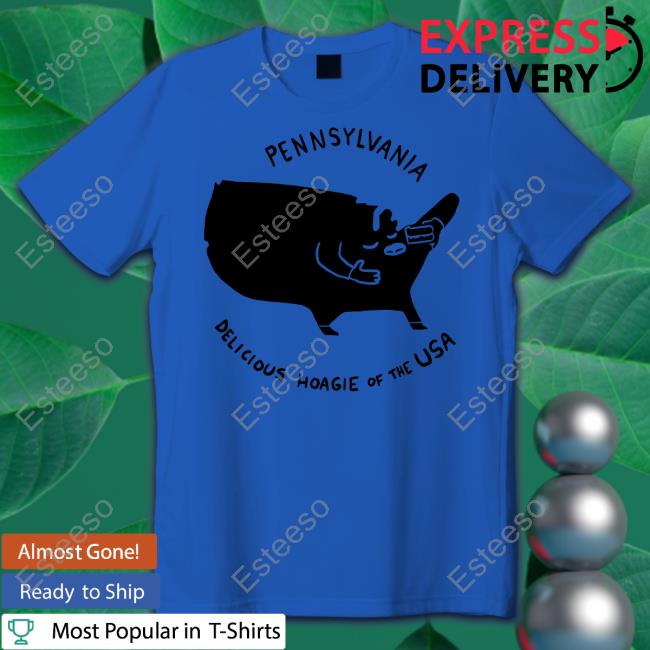 Nathanwpyle Store Pennsylvania Delicious Hoagie Of The Usa Sweatshirt