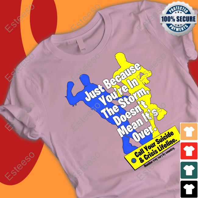 Flimfloomvevo Just Because You're In The Storm Doesn't Mean It's Over Hoodie Flimfloomvevo Just Because You're In The Storm Doesn't Mean It's Over Hoodie