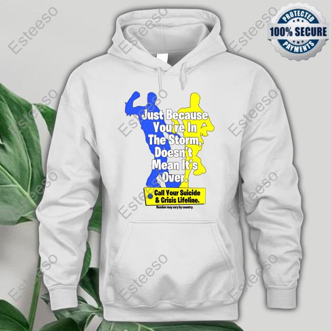 Flimfloomvevo Just Because You're In The Storm Doesn't Mean It's Over Hoodie Flimfloomvevo Just Because You're In The Storm Doesn't Mean It's Over Hoodie