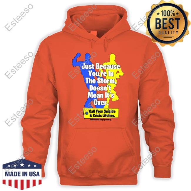 Flimfloomvevo Just Because You're In The Storm Doesn't Mean It's Over Hoodie Flimfloomvevo Just Because You're In The Storm Doesn't Mean It's Over Hoodie