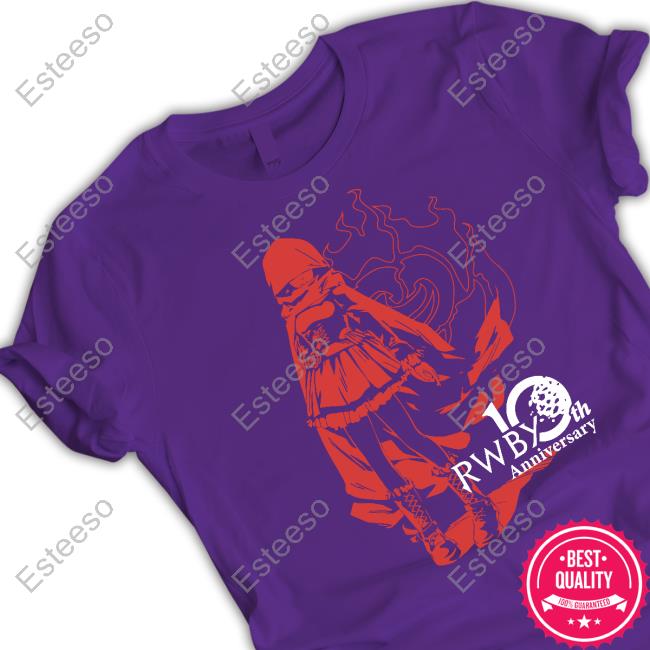Roosterteeth Merch Rwby 10Th Anniversary New Shirt Roosterteeth Merch Rwby 10Th Anniversary New Shirt