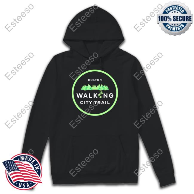 Original Boston Walking City Trail Shirt Original Boston Walking City Trail Shirt