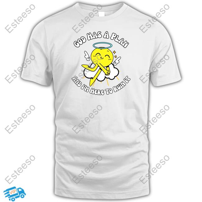 Doublecrossclothingco God Has A Plan And I'm Here To Ruin It Long Sleeve T Shirt Doublecrossclothingco God Has A Plan And I'm Here To Ruin It Long Sleeve T Shirt