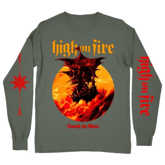 Official Deathwish Inc Merch High On Fire Cometh The Storm Hemp Premium Long Sleeve Shirt Official Deathwish Inc Merch High On Fire Cometh The Storm Hemp Premium Long Sleeve Shirt