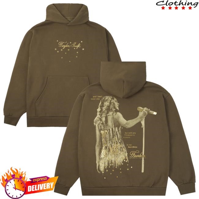 Taylor Swift Merch Store Fearless (Taylor's Version) Dance In A Storm Crewneck Sweatshirt