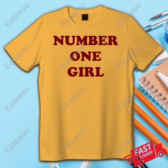 Rosé Wearing Number One Girl Tee