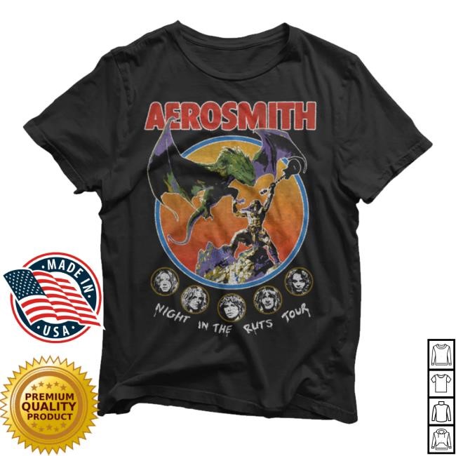 Aerosmith Merch Shop Night In The Ruts Tour Shirts