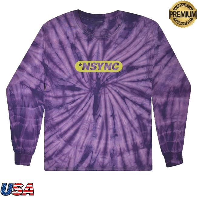 Nsync Merch 2023 Logo Tie Dye Tee Shirt