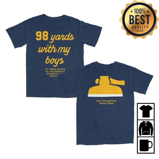 Cal Fan's Burden Merch Store Shop 98 Yards With My Boys Sweaters