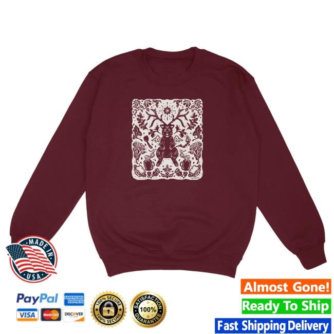 Mythical Merch Store Rustic Randler Sweatshirt (Maroon) Sweatshirt