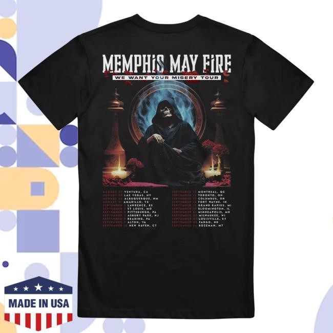 Memphis May Fire We Want Your Misery Tour Crewneck Sweatshirt