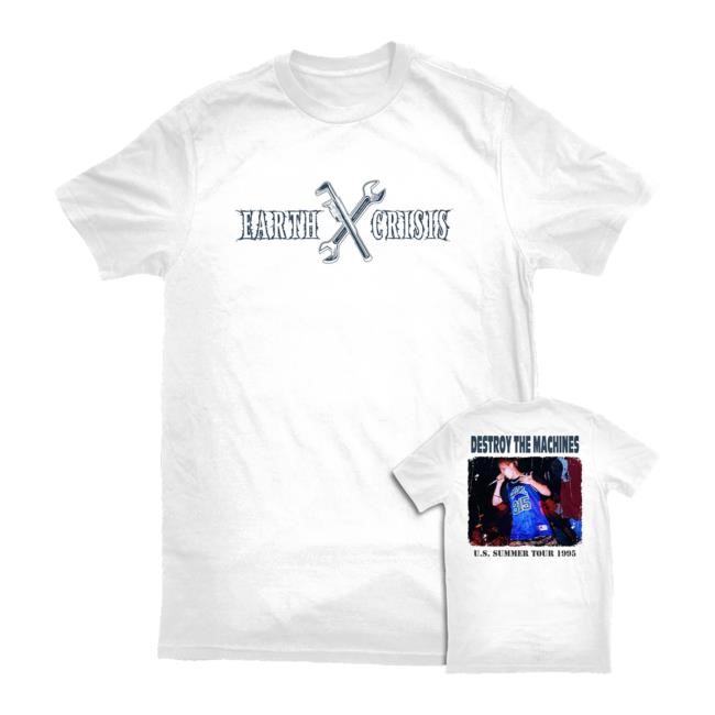 Earth Crisis Merch Earth Crisis Destroy The Machines 1995 Shirts