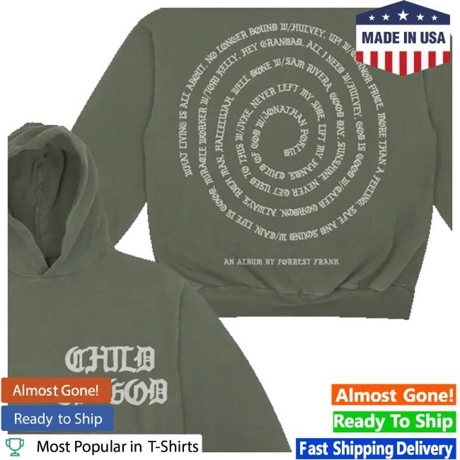 Forrest Frank Merch Cog Spiral Olive Tee