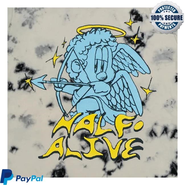 Half Alive Merch Store Half Alive Cupid Black/White Dye Shirts Half Alive Merch Store Half Alive Cupid Black/White Dye Youth T Shirt
