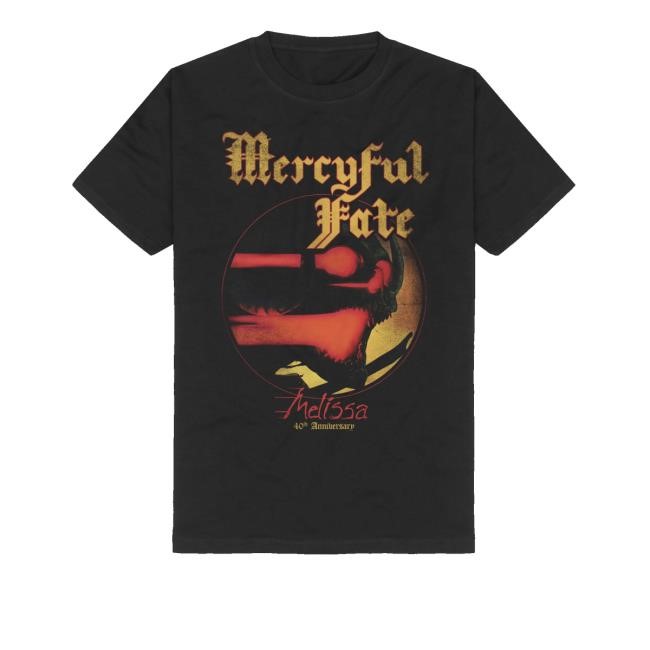 Mercyfulfatecoven Merch Melissa 40Th Anniversary Cross T-Shirt