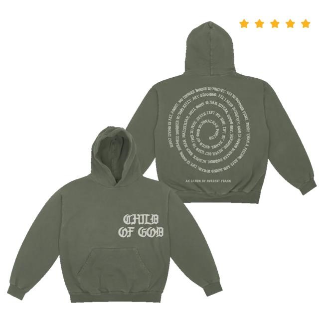 Forrest Frank Merch Cog Spiral Olive Shirts Forrest Frank Merch Cog Spiral Olive Hoodie