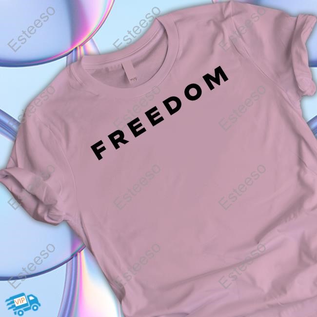 Charlie Kirk Wearing Freedom Hoodie