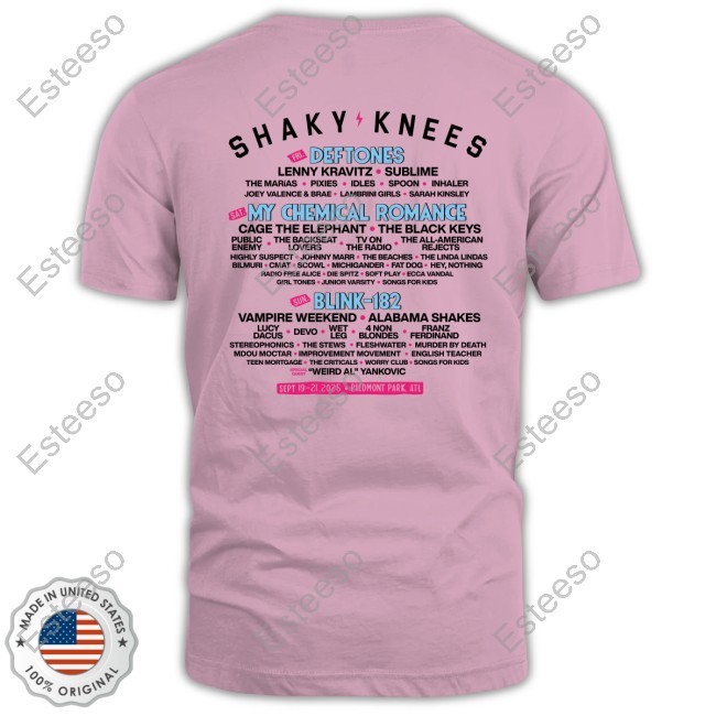Shaky Knees Festival Rabbits Lineup 2025 T-Shirt, Hoodie, Tank Top, Sweater And Long Sleeve T-Shirt