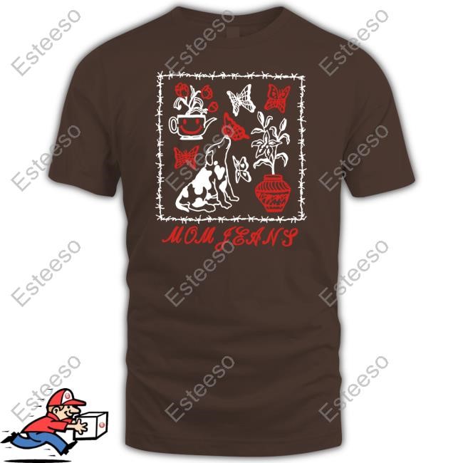 Mom Jeans Butterfly Puppy Shirt