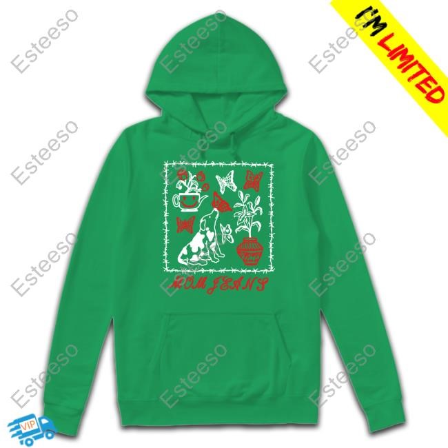 Mom Jeans Butterfly Puppy Shirt