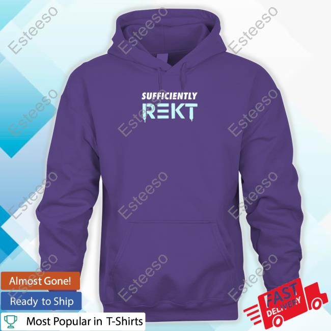 Benjamin Cowen Wearing Sufficiently Rekt Hoodie